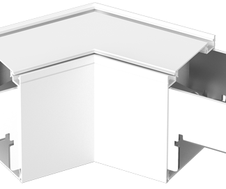 LINV120W - Toldó LIN irodai világítótestekhez, 120°, fehér