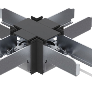 LINXB - Toldó LIN irodai világítótestekhez, X, fekete