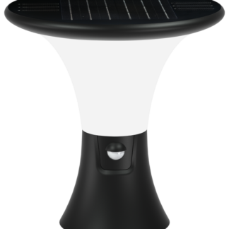 LSDP10W - Napelemes LED állólámpa mozgásérzékelővel, fekete