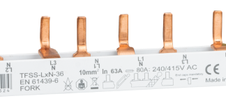 TFSS-LXN-36 - Soroló sín, csapos kivitelű