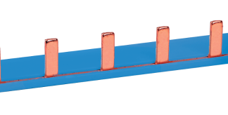 TFSS-N - Soroló sín, csapos kivitelű, kék