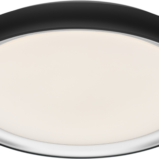 GLORCB72W - LED mennyezeti lámpa, gyűrű forma, fekete, távirányítós