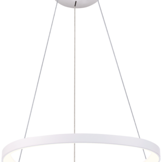 GLTRHW60W - LED függesztett lámpa, háromszög forma, fehér, távirányítós