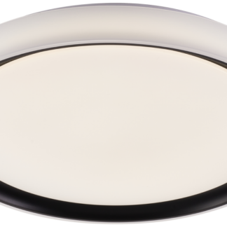MFZRW45W - LED mennyezeti lámpa, gyűrű forma, fehér/fekete,távirányítós